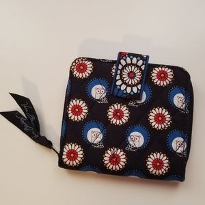 Vera Bradley Zip Compartment Wallet in Night Owl